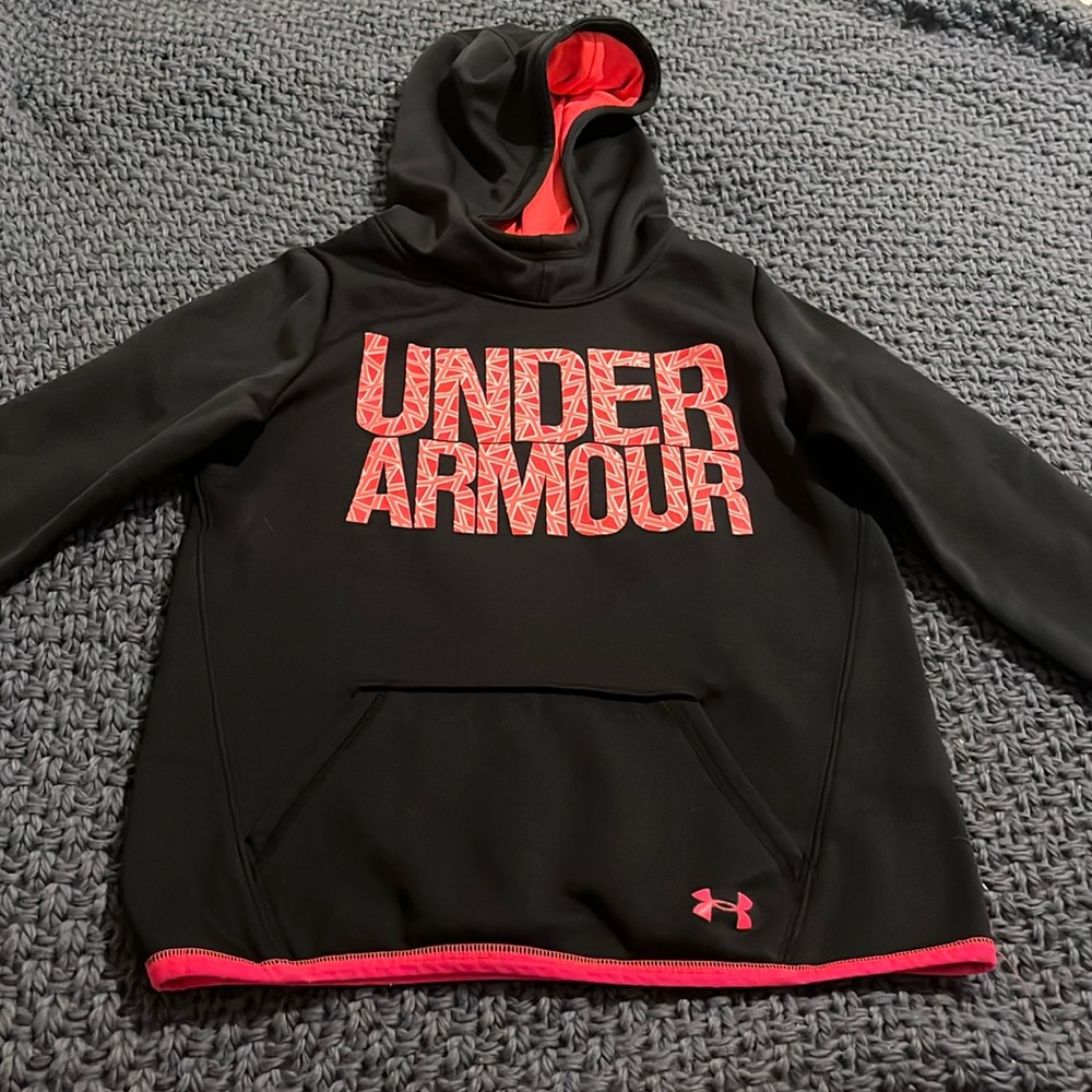 Pink Under Armour Hoodie in size Medium